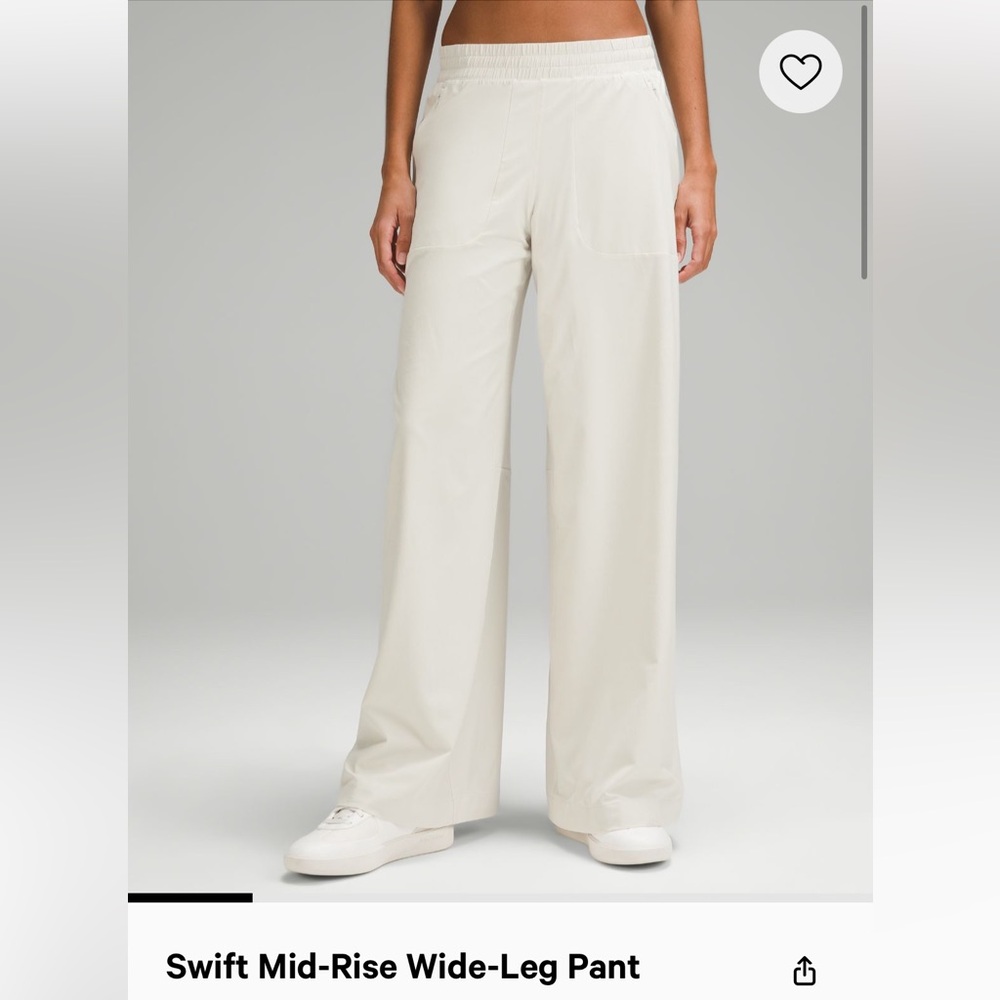 Lululemon Swift Mid-Rise Wide-Leg Pant